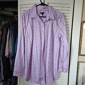 Beautiful lavender striped blouse